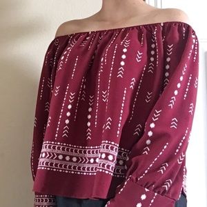 Off the shoulder top